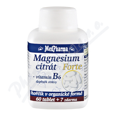 MedPharma Magnesium citrát Forte B6 67 tablet