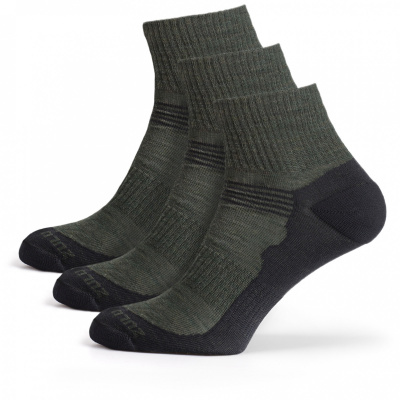 Ponožky Zulu Merino Lite Men 3 pack Velikost ponožek: 39-42 / Barva: zelená