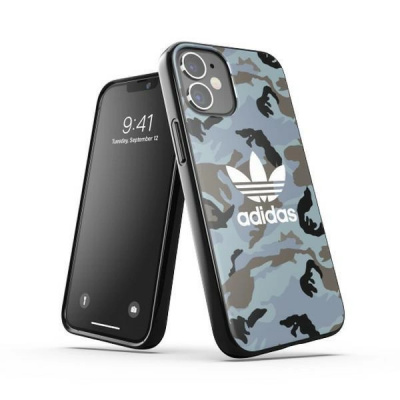 Adidas OR SnapCase Camo pouzdro pro iPhone 12 mini - modré/černé