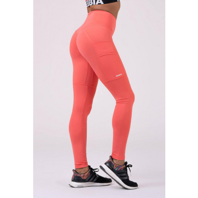 NEBBIA DÁMSKÉ LEGÍNY HIGH WAIST FIT & SMART 505 - peach S