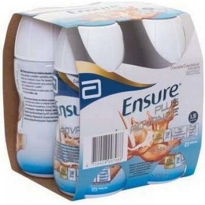 ENSURE PLUS ADVANCE ČOKOLÁDOVÁ PŘÍCHUŤ POR POR SOL 4X220ML