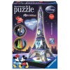 RAVENSBURGER Svítící 3D puzzle Noční edice Eiffelova věž s Disney motivem 216 dílků