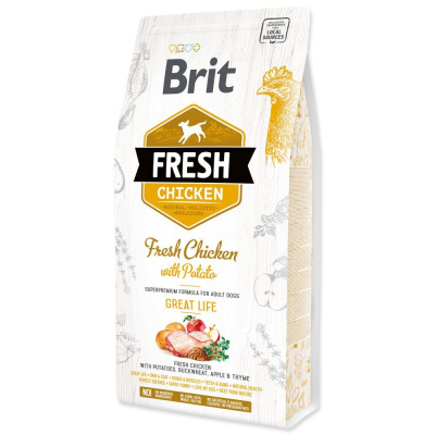 BRIT Fresh Chicken with Potato Adult Great Life (2,5 kg)