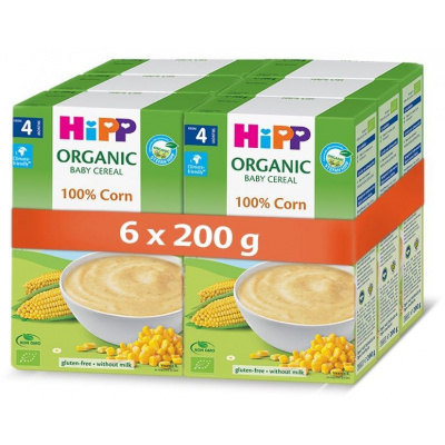 HiPP BIO První obilná kaše - 100% kukuřičná 6x200 g