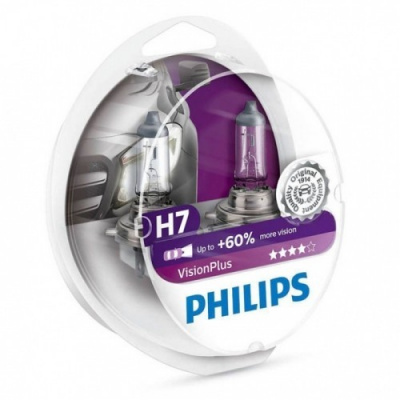 PHILIPS® H7 Birne 12V 55W PX26d Vision+30% (STÜCK)