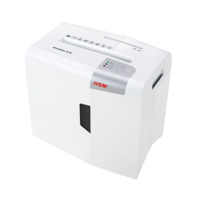 HSM skartovač Shredstar S10 White, P-2, proužek 6mm, 10 listů, 18l, CD+DVD, Credit Card, Sponky - HSM Shredstar S10 6 mm