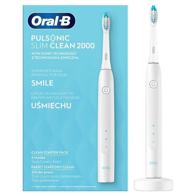 Oral-B el. kartáček Pulsonic Slim Clean 2000 White, doprodej