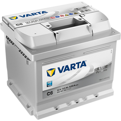 Autobaterie Varta Silver Dynamic 12V 52Ah 520A, 552 401 052, C6