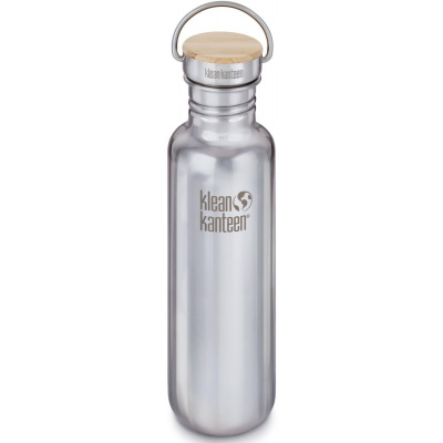 Nerezová lahev Klean Kanteen Reflect Bamboo Cap - 800 ml Barva: brushed stainless