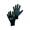 CXS Povrstvené rukavice BRITA BLACK, černé Velikost: 05