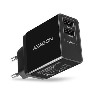AXAGON ACU-DS16, SMART nabíječka do sítě, 2x USB výstup 5V/2.2A + 5V/1A, 16W (ACU-DS16)