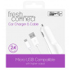 Fresh Connect nabíječka do auta USB 2,4A + Micro USB kabel