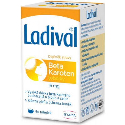 Stada LADIVAL Beta karoten 15 mg 60 tobolek