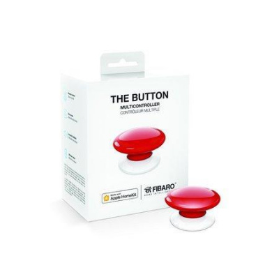 HomeKit ovladač scén - FIBARO The Button HomeKit (FGBHPB-101-3) - Červené