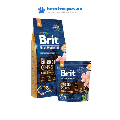 Brit Premium Dog by Nature Adult M 2 x 15 kg