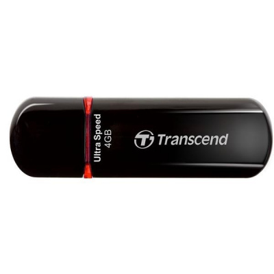 TRANSCEND Flash Disk 4GB JetFlash®600, USB 2.0 (R:20/W:10 MB/s) černá/červená - TS4GJF600