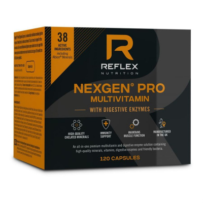 Reflex Nutrition Nexgen® PRO + Digestive Enzymes 120 kapslí Varianta: Nexgen® PRO + Digestive Enzymes 120 kapslí