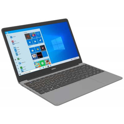 UMAX VisionBook 14Wr Plus Notebook, Celeron N4120, 4GB LPDDR4, 64GB, Intel UHD 600, 14,1" Full HD IPS, mini HDMI, 2x USB, USB typ C, W10Pro, šedý UMM230142