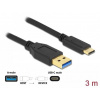 Delock SuperSpeed USB (USB 3.2 Gen 2) kabel Typu-A na USB Type-C™, délky 3m - 84006