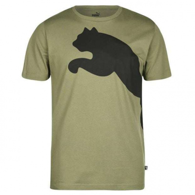 Puma Big Cat QT T Shirt Mens Olivine XL