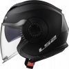Otevřená helma na scooter, chopper LS2 OF570 VERSO SINGLE MONO MATT BLACK + ZDARMA kšilt XXS