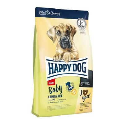 Happy Dog Supreme Baby Giant Lamb & Rice 15kg+DOPRAVA ZDARMA+1x masíčka Perrito! (+ SLEVA PO REGISTRACI/PŘIHLÁŠENÍ! ;))
