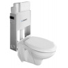 Aqualine WC SADA závěsné WC TAURUS s podomítkovou nádržkou GEBERIT pro zazdění - SAPHO MT002 EASY CLEANING