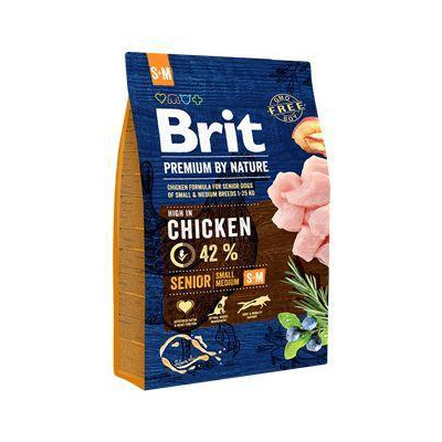 Brit Premium Dog by Nature Senior S+M 3kg