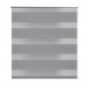 vidaXL Roleta den a noc / Zebra / Twinroll 80x150 cm šedá [240199]