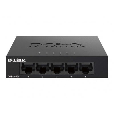 D-Link DGS-105GL/E síťový přepínač Nespravované Gigabit Ethernet (10/100/1000) Černá (DGS-105GL/E)