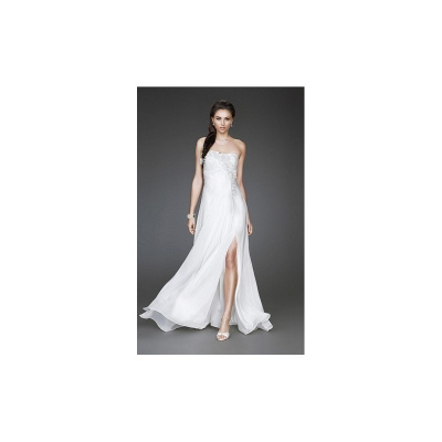 antické svatební nebo společenské bílé šaty