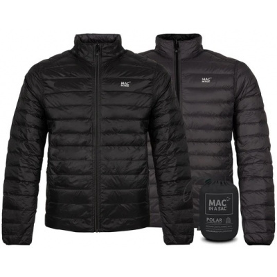 MAC IN A SAC | Pánská péřová bunda Mac In a Sac Polar Packable Men's Down Jacket Black Charcoal 23/24 | L