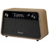 Sangean Premium Wooden Cabinet WR-201 stolní rádio DAB plus , FM DAB plus , Bluetooth, AUX, FM funkce alarmu vlašský ořech