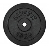 Kotouč Lifefit kovový 15kg pro 30mm tyč - černá