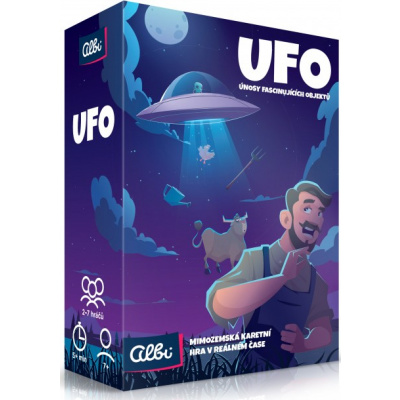 Albi Ufo Únosy fascinujících objektů mimozemská karetní hra v reálném čase doporučený věk 7+