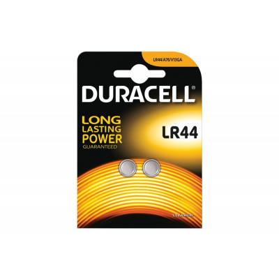 Duracell baterie LR44 (A76/V13GA) 1.5V alkalická, 2 kusy