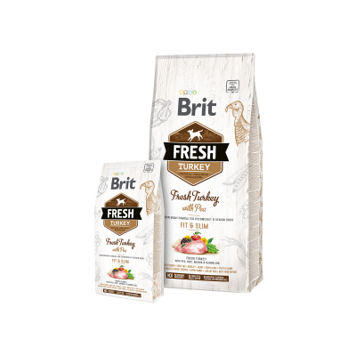 Brit Fresh Turkey with Pea Adult Fit & Slim Hmotnost (g/kg): 12kg