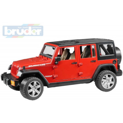 BRUDER Auto model Jeep Wrangler červený 1:16 plast 02525 (2525) br02525