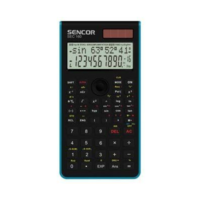 Kalkulačka SENCOR SEC 160 BU modrá školní, dvanáctimístná (SEC 160 BU)