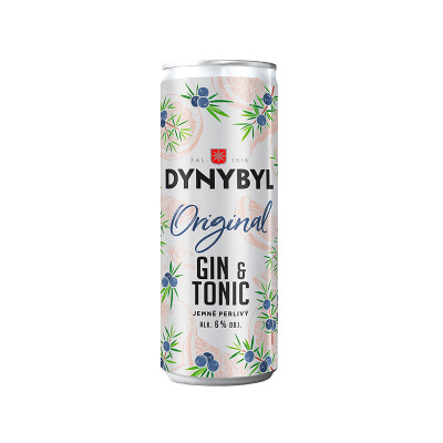 Dynybyl Gin Originál a Tonic 6% 0,25l plech