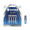 TESLA SILVER+ alkalická baterie AAA (LR03, mikrotužková, blister) 4 ks