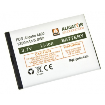 Baterie ALIGATOR A430, A600, A610, A620, A670, A680, Li-Ion 1350 mAh, originální