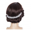 Svatební ozdoba do vlasů - čelenka crystal krystalky a perly do vlasů CV0112-12