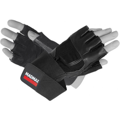 MADMAX PROFESSIONAL EXCLUSIVE Fitness rukavice, černá, L