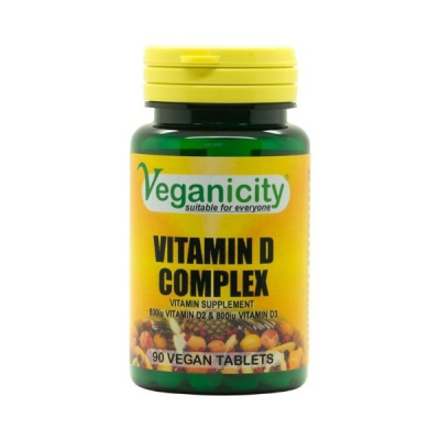 Veganicity Vitamin D komplex (1600iu) 90 vegan tablet>