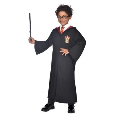 AMSCAN Dětský kostým - plášť Harry Potter - čaroděj - vel. 6-8 let