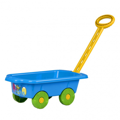 BAYO 44795 Dětský vozík na zahradu Vlečka modrý plast 45x28x16 cm