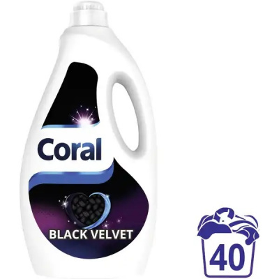 Coral Black Velvet Prací gel na tmavé prádlo 40 dávek, 2 l