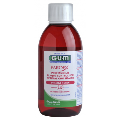 GUM PAROEX ústní voda (výplach, CHX 0,12 % + CPC 0,05 %), 300 ml