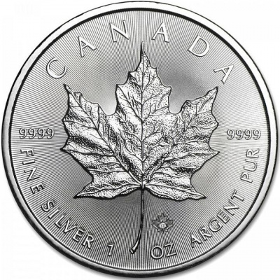 Royal Canadian Mint Canadian Maple Leaf stříbrná mince 1oz 2017